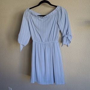 Chiffon Off-the-Shoulder Dress